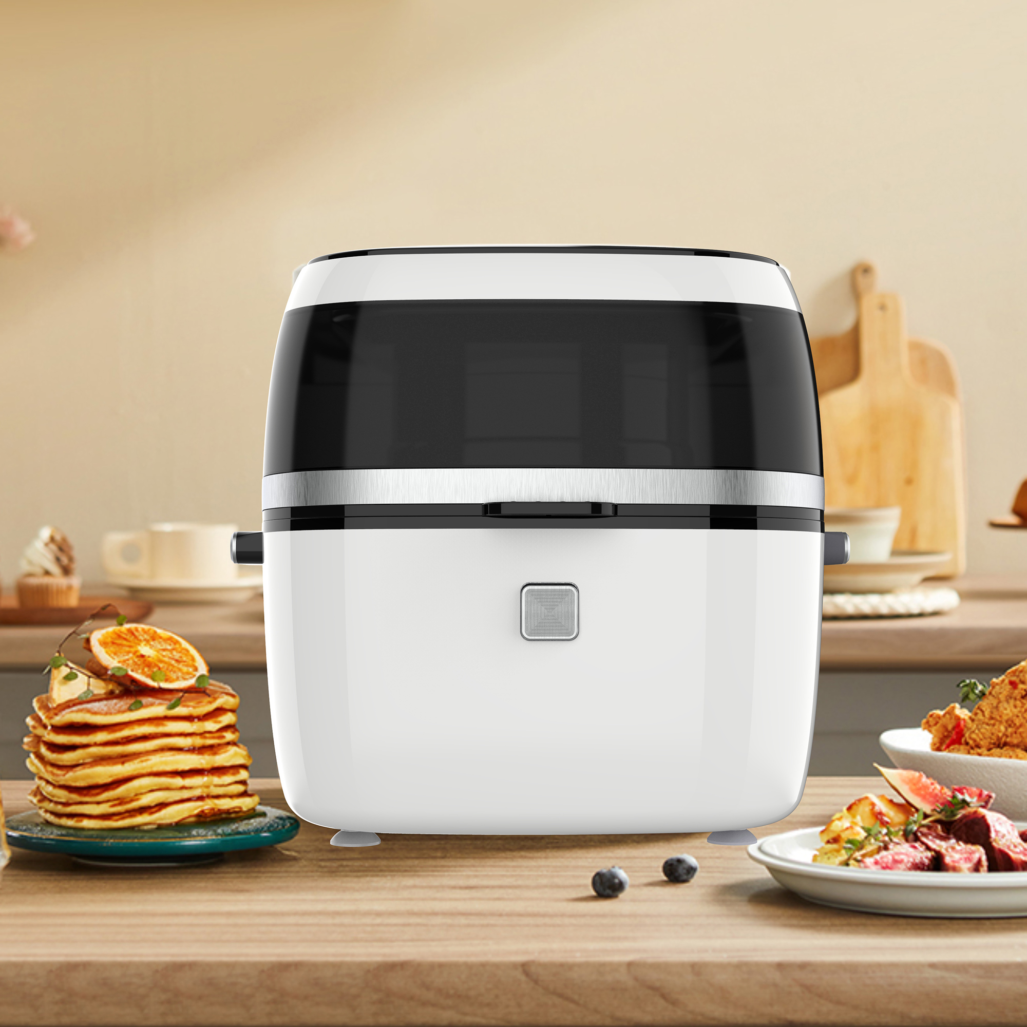 2022 Top Touch Panel Suhu yang Dapat Disesuaikan Mesin Memasak Udara Listrik YYZG-650A