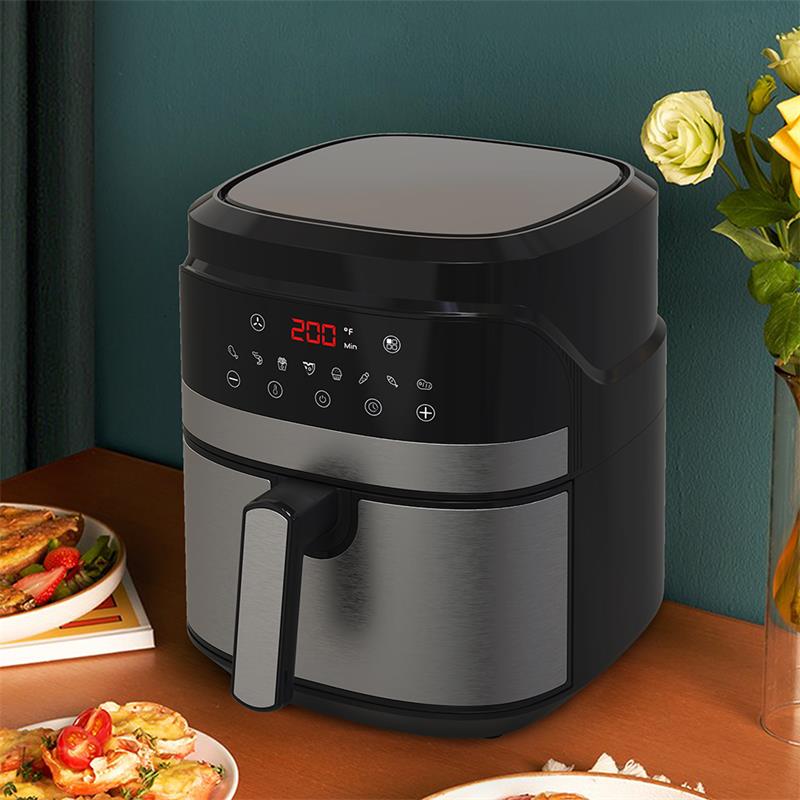 Panel sentuh 5.5L Panel Suhu Digital Kontrol Pengatur Udara Fryer YYZG-550AS